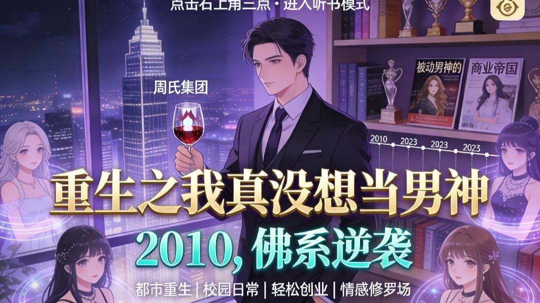 【重生】《重生之我真没想当男神》青春校园丨轻松创业丨有声小说【完本】