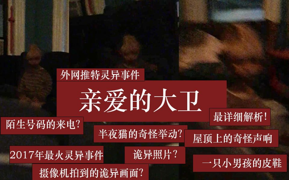 【都市传说】有个缺了半个脑袋的小孩要杀我？2017最火灵异事件（亲爱的大卫）详解