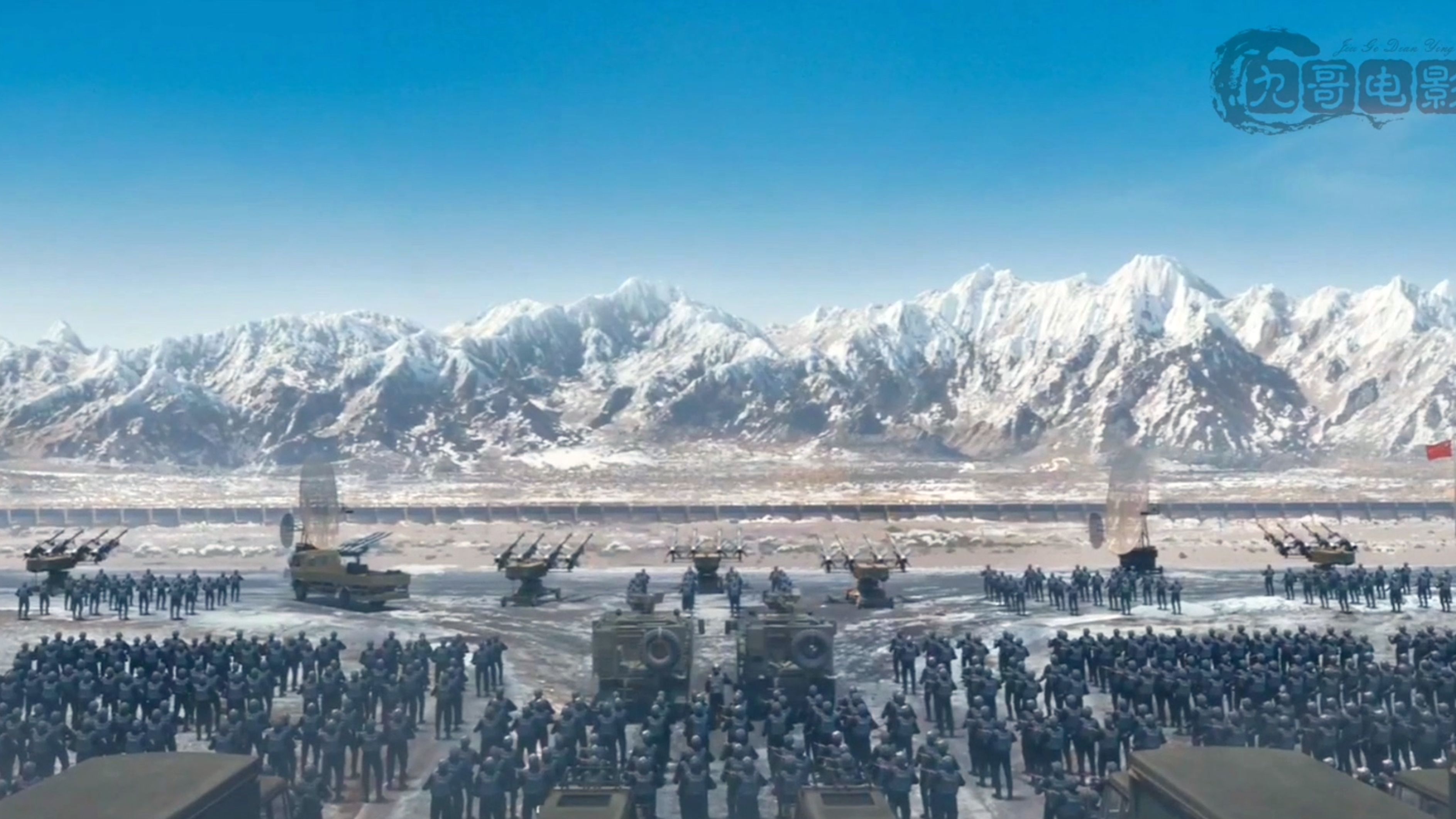 东方大国在边境集结百万大军，印度差点灭国，2024超燃战争电影！