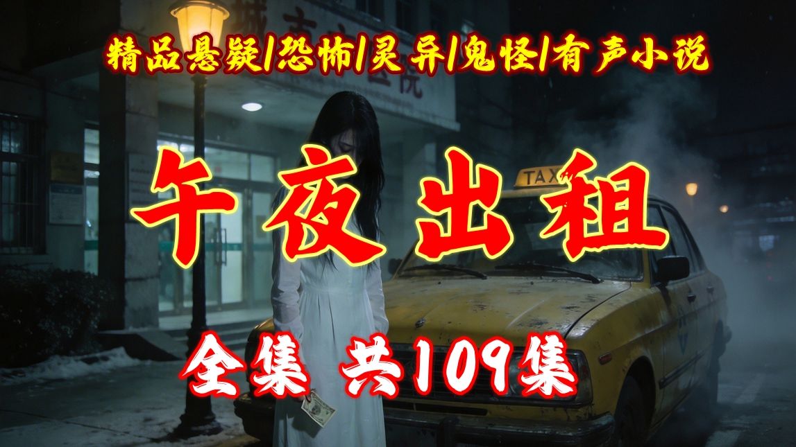 深夜怪谈【午夜出租】城市入夜陷寂静诡秘，夜车穿梭街巷遇各色过客，每一次开门皆是未知，藏尽人性执念与深夜隐秘真相。畅听全集。