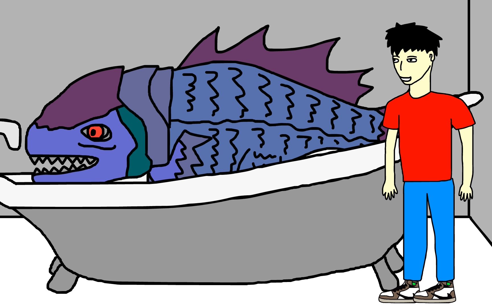 恐怖动画：食人鱼