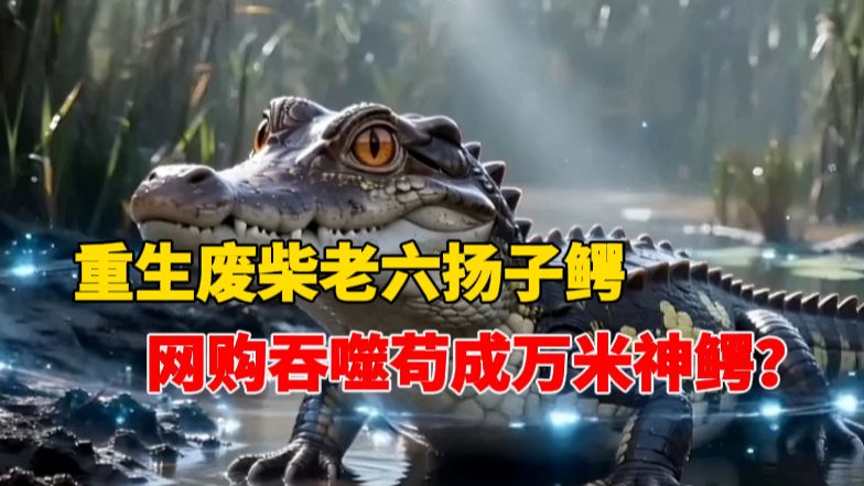【37小时配音爽文】开局成为国家一级保护废物扬子鳄，咬合力低到离谱，开启吞噬进化，当湿地老六一路进化变身至高神鳄！