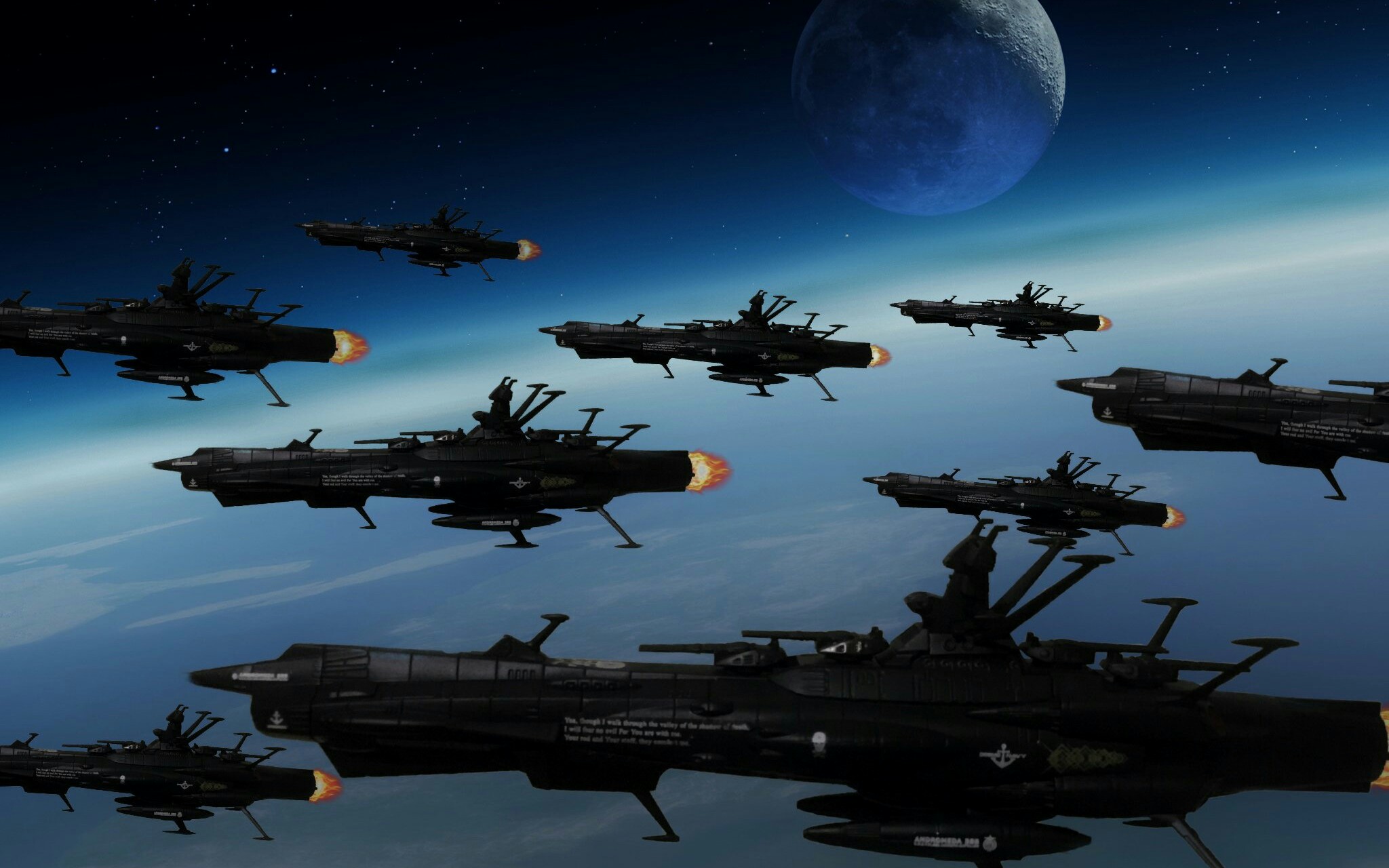 土星決戦 バルゼー艦隊vs地球艦隊 　宇宙戦艦ヤマト　白色彗星帝国 愛の戦士たち　戦艦アンドロメダ 拡散波動砲
