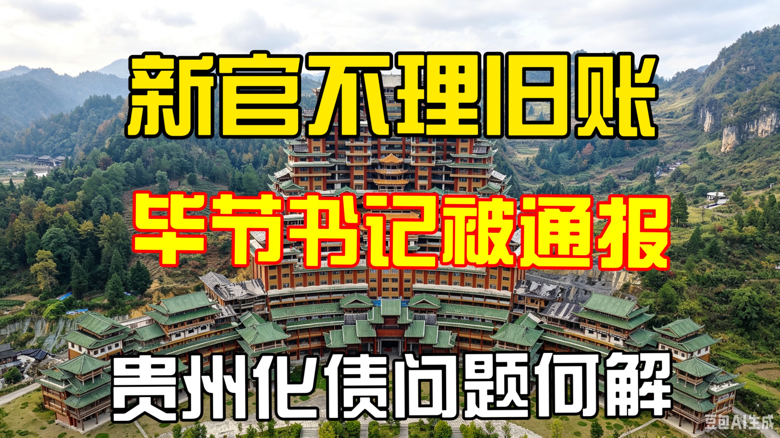 挣134亿 花754亿 欠1603亿 ‖ 贵州毕节书记 被通报 ‖ “债都是前面欠的 凭什么让我还 ”