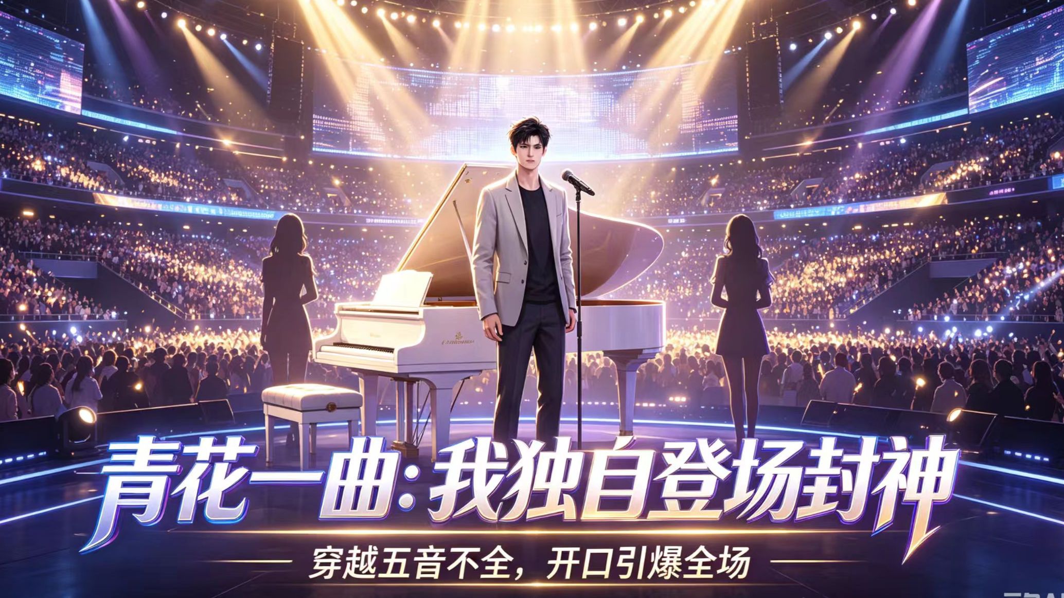 穿越五音不全，开口引爆全场。《青花》一曲：我独自登场封神