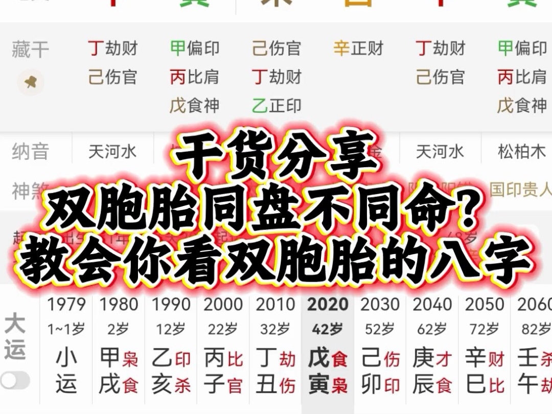干货分享！为何双胞胎不同命？教会你怎么看双胞胎