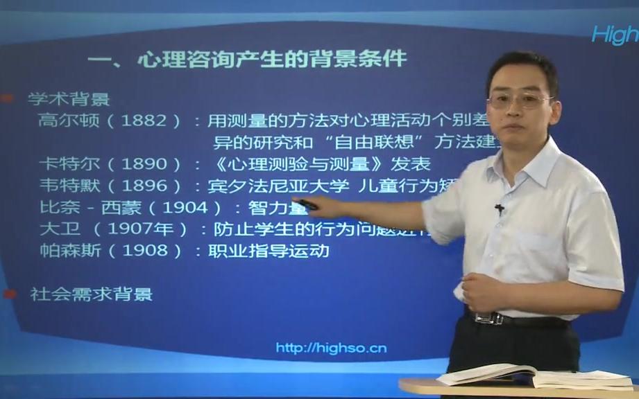 咨询心理学知识精讲