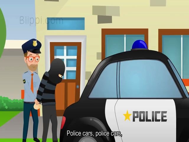 Song 50 听歌学英语系列 | 在家也是幼儿园  Police Car For Children 给孩子们的警察车 | drive 开车 police 警察