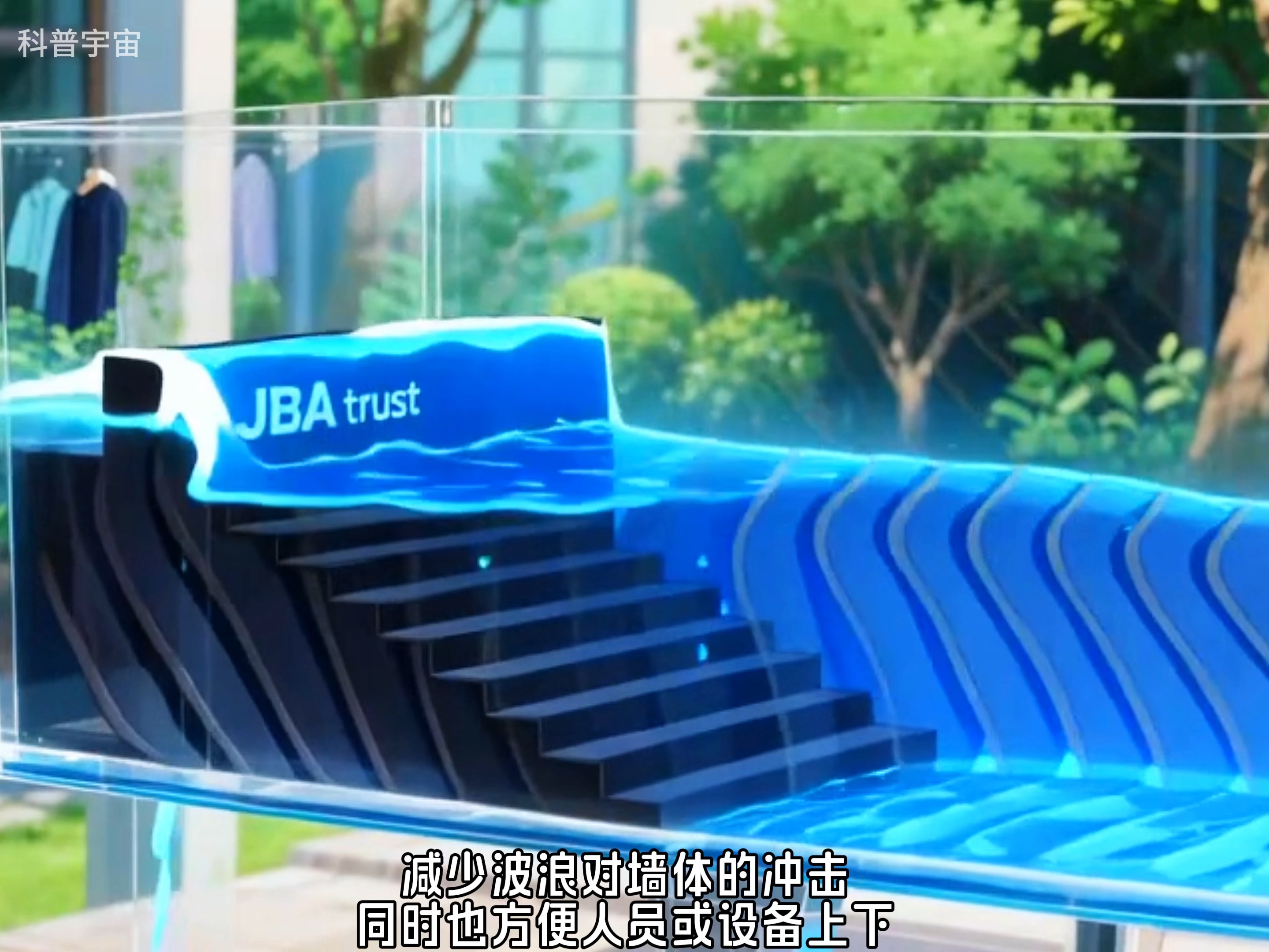 各种不同防波堤的结构。