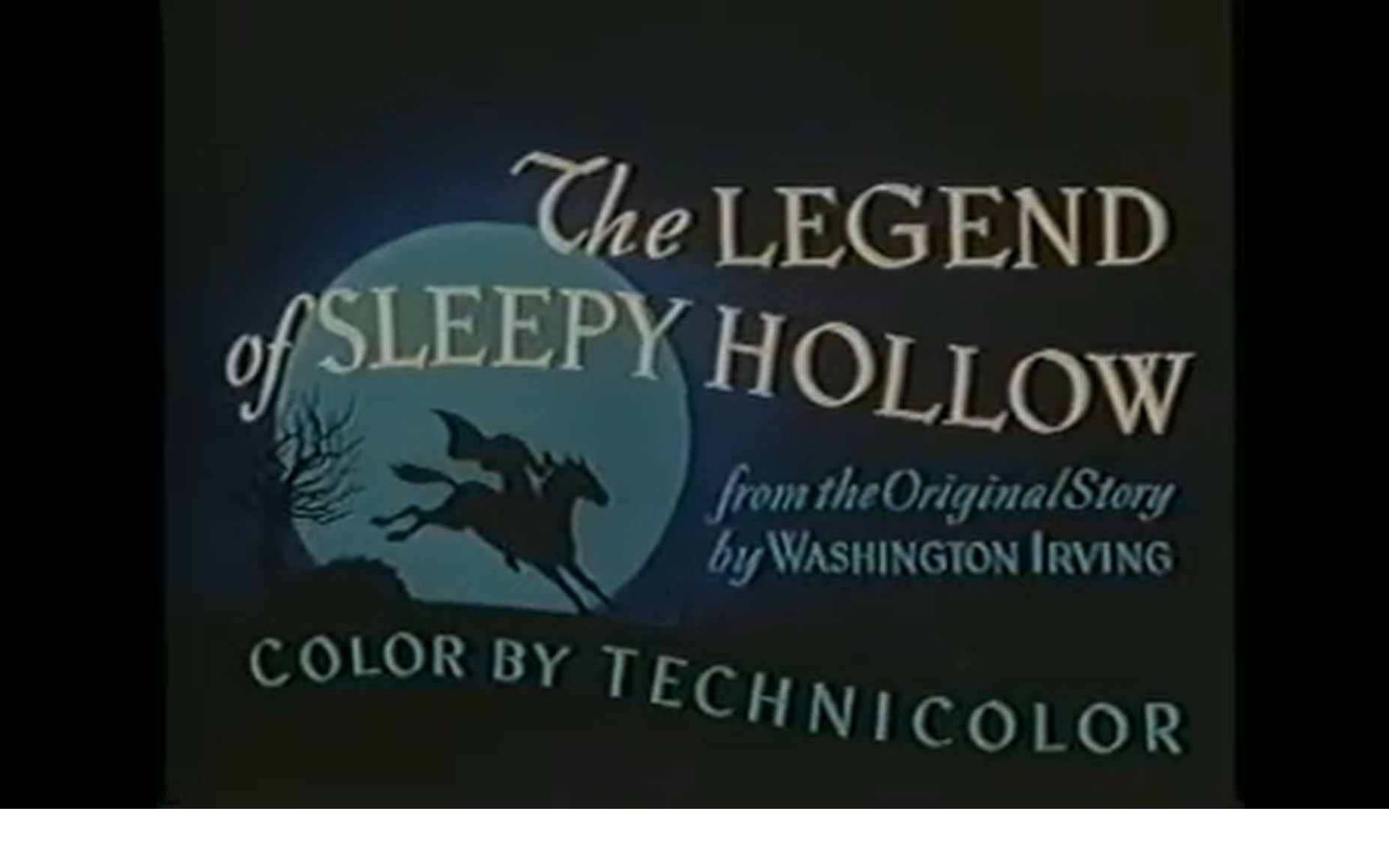 Disney 1949 The Legend Of Sleepy Hollow 1080p 高清 睡谷传奇 欧文·华盛顿经典短篇故事改编 迪士尼1949动画片