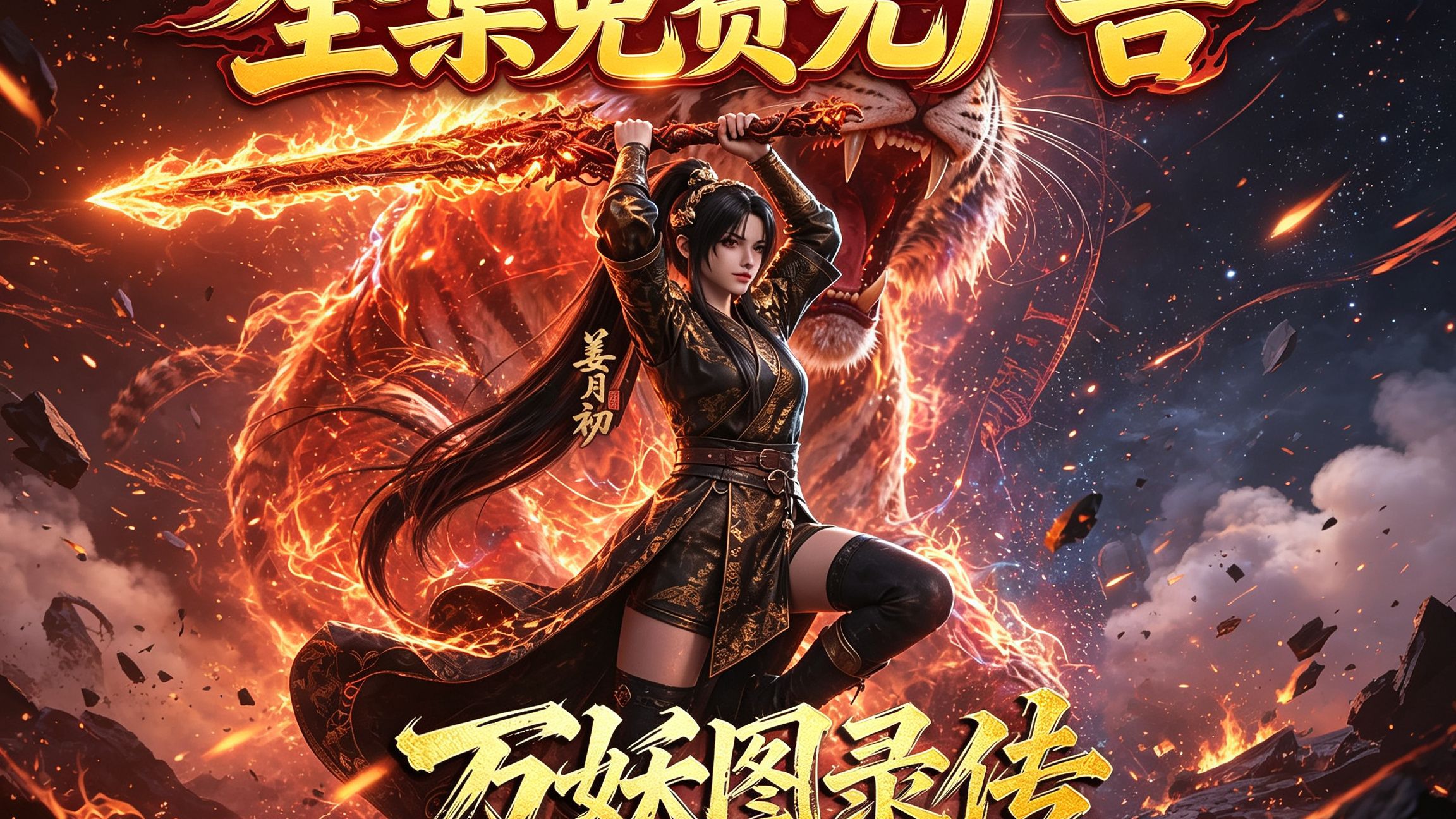 万妖图录传第十二季【一口气看到爽完整版】以妖魔之血为墨，以百妖谱为卷，可摹画其形，夺其神通。姜月初一朝醒来，却变身成了盛世大唐的一介少女；在这长安月下，繁华与腐