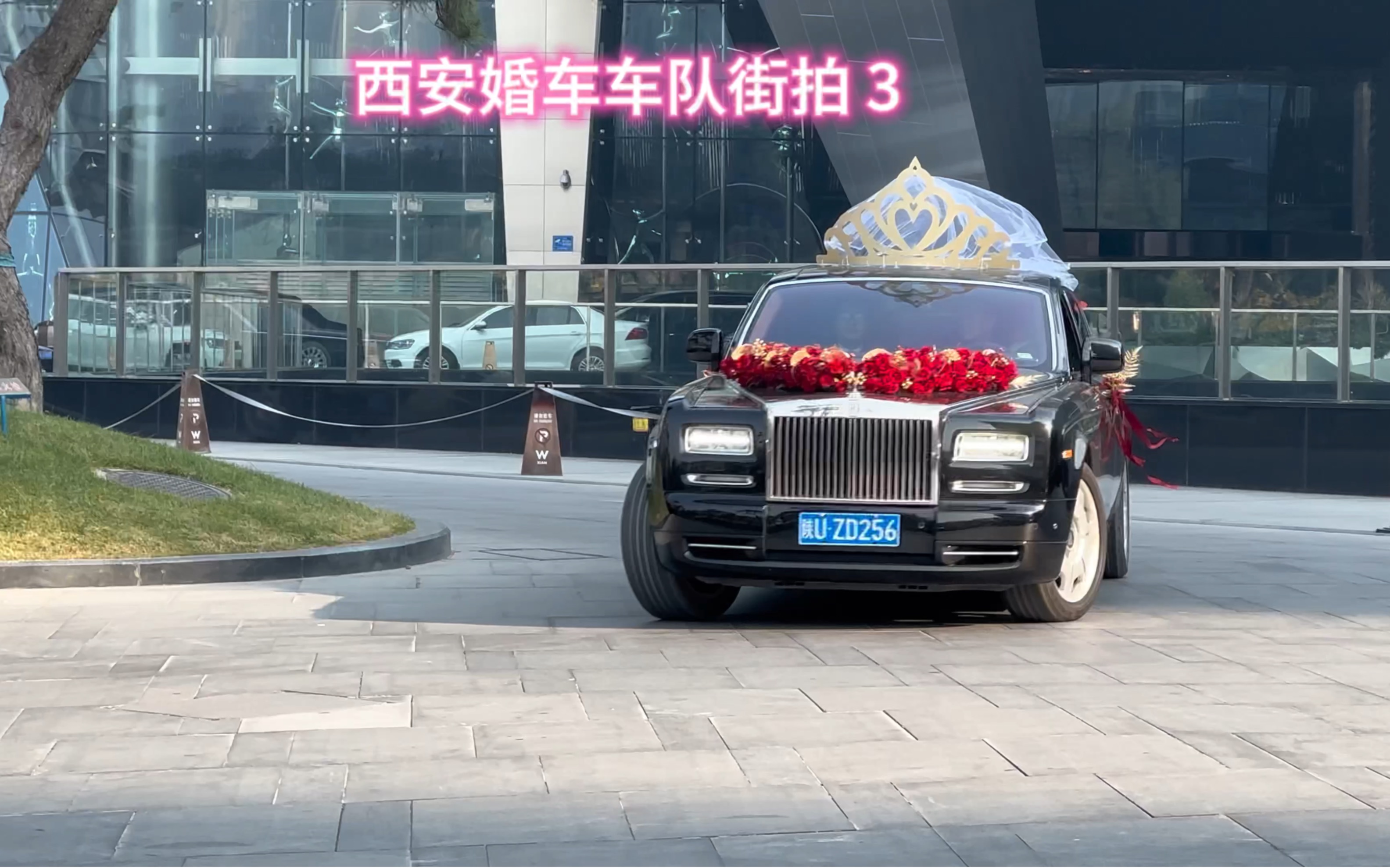 西安最豪横的结婚车队！全都是劳斯莱斯！场面太壮观了！