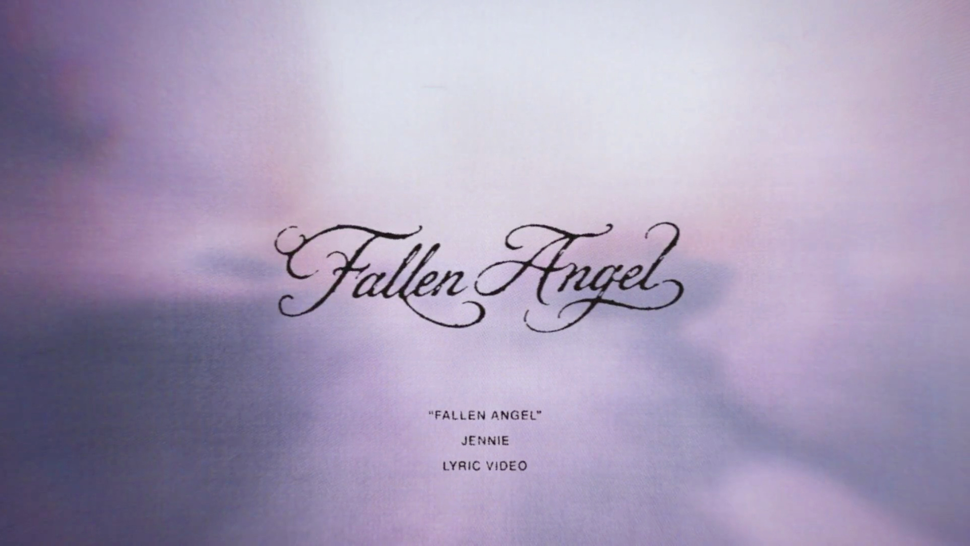 JENNIE - FALLEN ANGEL (Official Lyric Video)