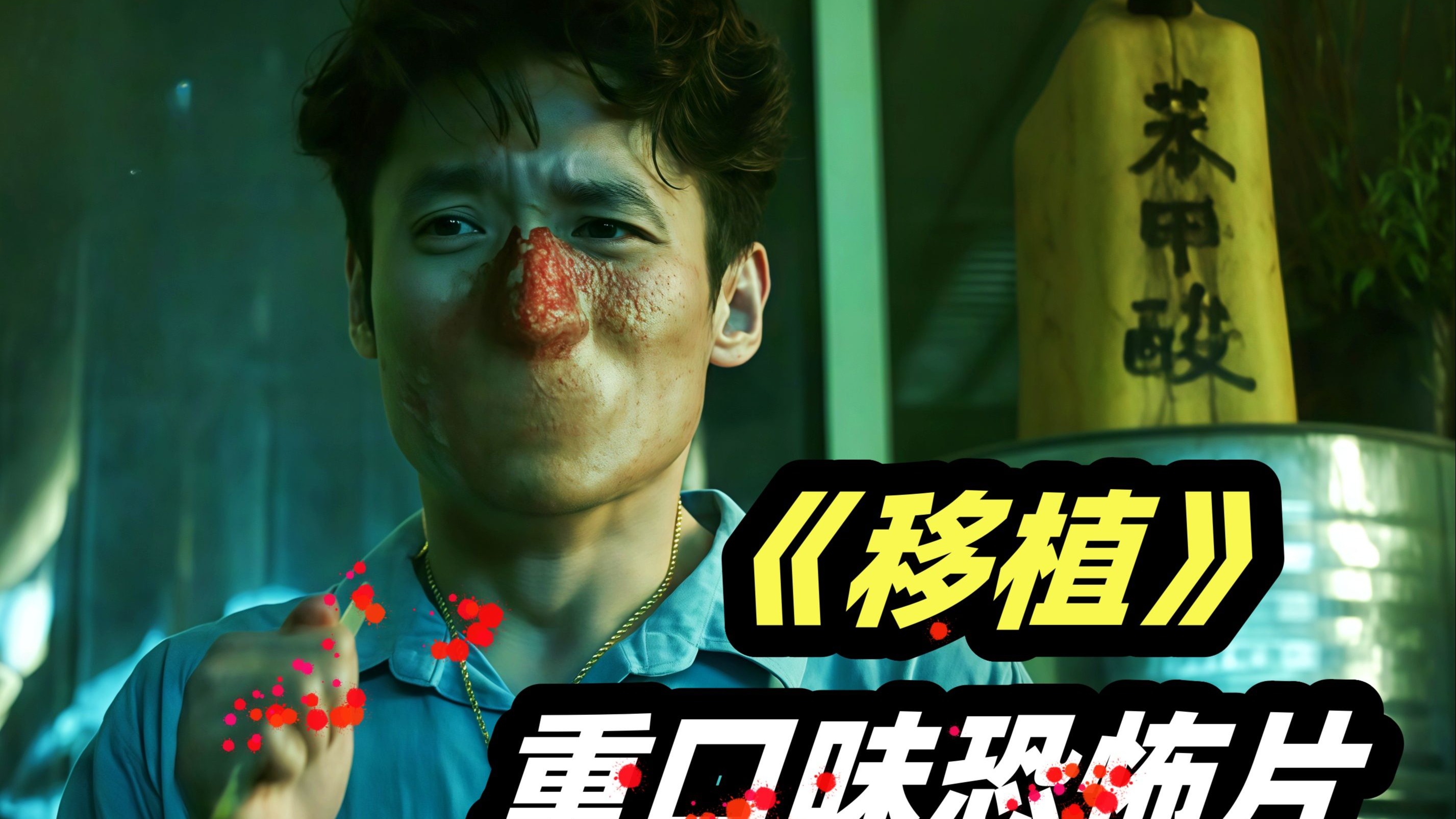 低配版《某种物质》，女孩发明整容神药，导致两张脸融合变成怪物！ 2025新西兰重口味恐怖片《移植》
