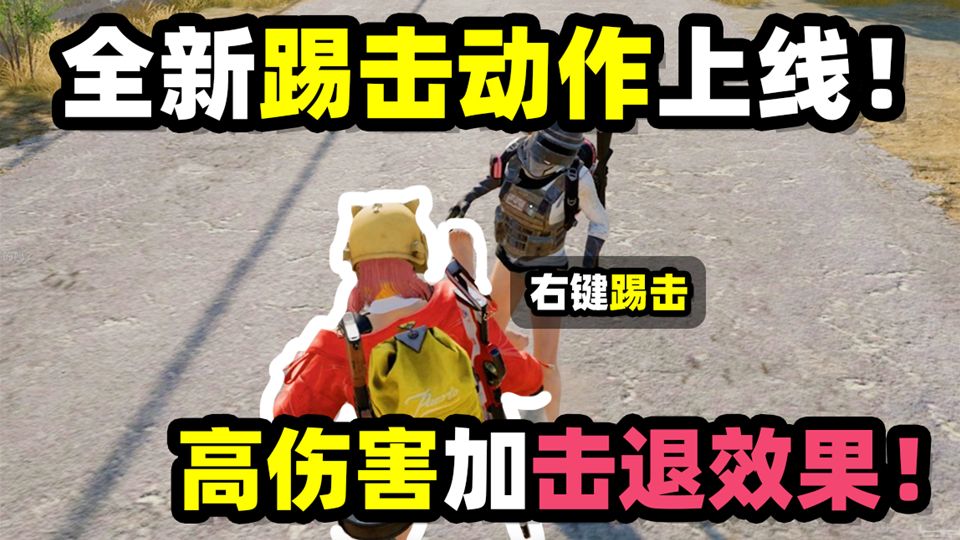 绝地求生：新版本全新踢击动作上线！高伤害还自带击退！PUBG43.1版本介绍！