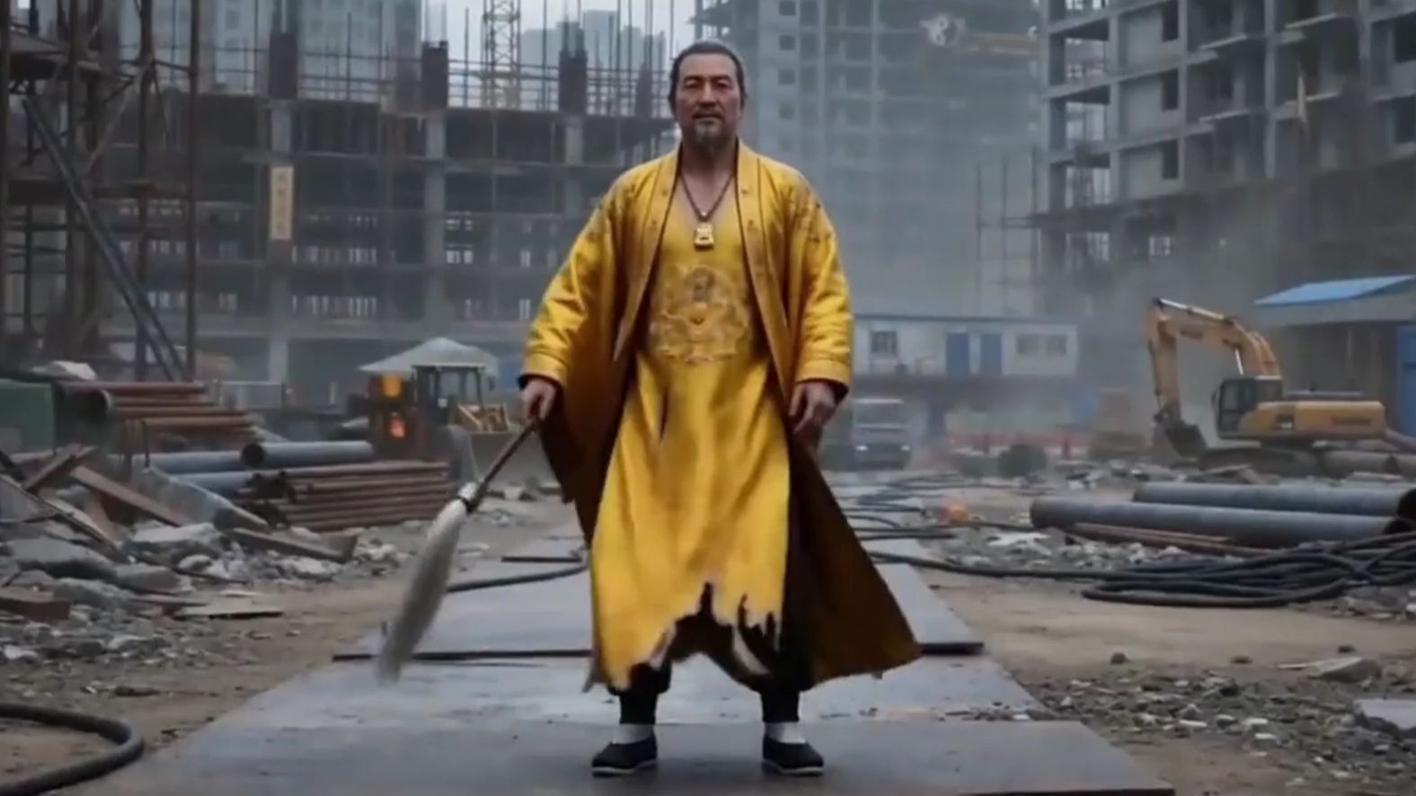 普通打工青年朱长风兼职假扮关公镇宅，偶然撞见黄仙伸冤，意外激活关圣帝君封神系统 《极致关公》