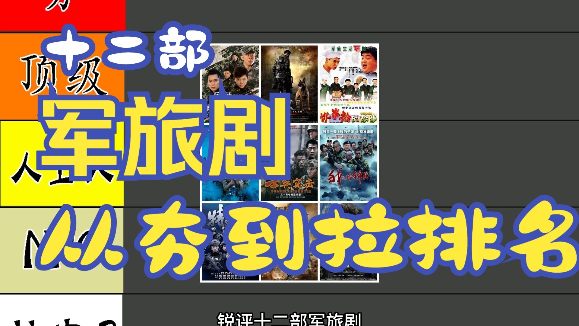 锐评十二部军旅剧，谁是你心中的天花板