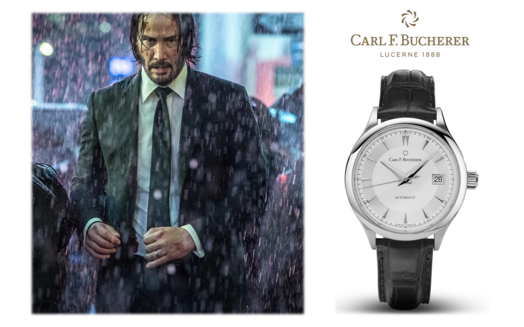 男神基努演John Wick戴的啥表？宝齐莱给你答案！CARL F. BUCHERER MANERO AUTODATE  疾速追杀