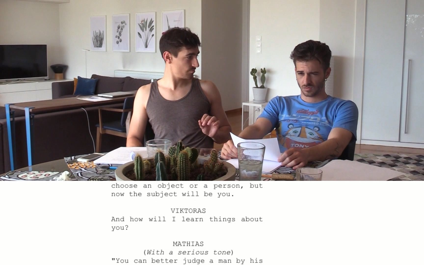 「有答案的男子」The Man with the Answers (2021)  - Script To Screen Comparison