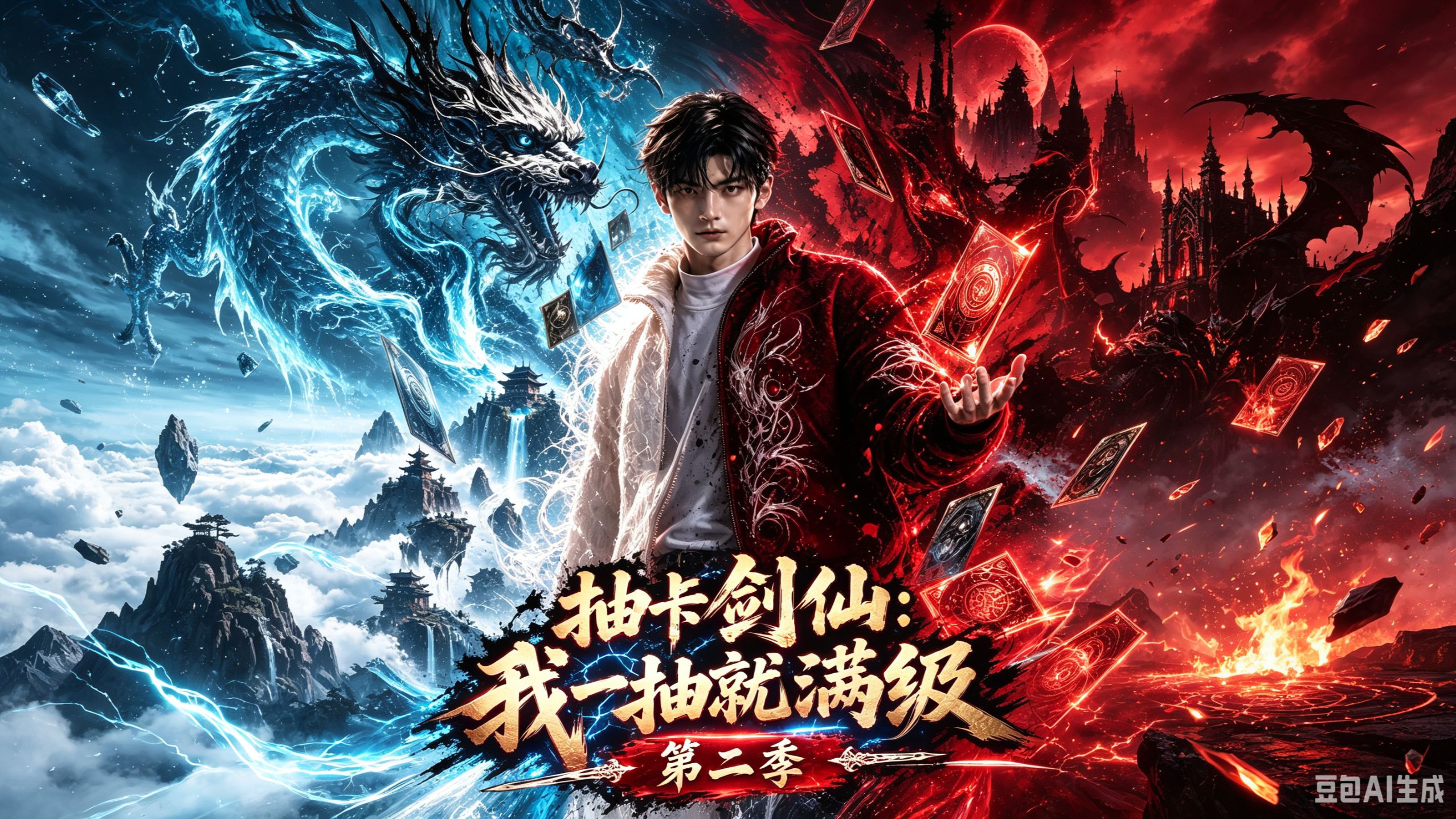 【抽卡剑仙：我一抽就满级第二季】觉醒剑阵师越级斩神？化身魔神容器，以万剑破局斩神！