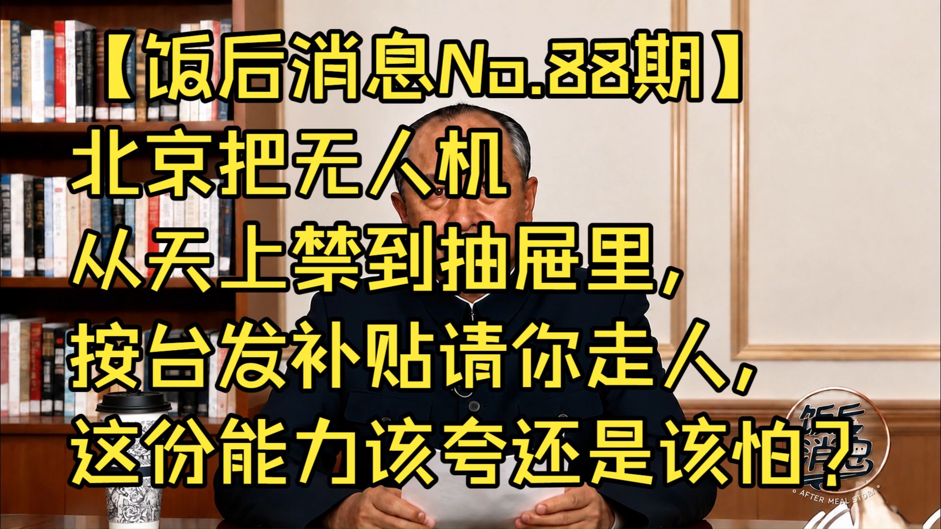 【饭后消息No.88期】北京把无人机从天上禁到抽屉里，按台发补贴请你走人，这份能力该夸还是该怕？｜北京无人机禁存｜低空经济｜城市治理｜首都安全｜民生政策