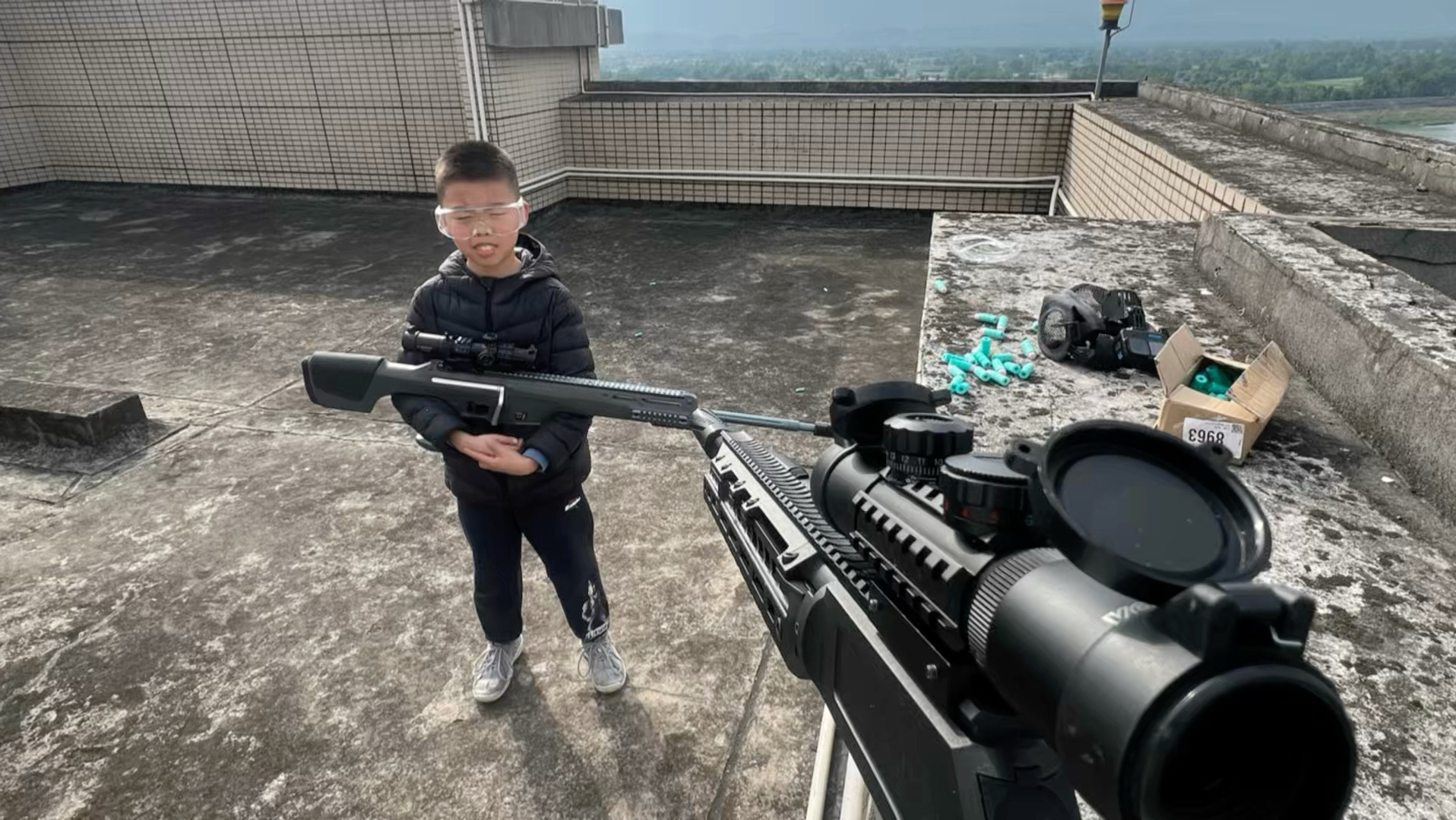 和老弟势均力敌的一场狙击作战