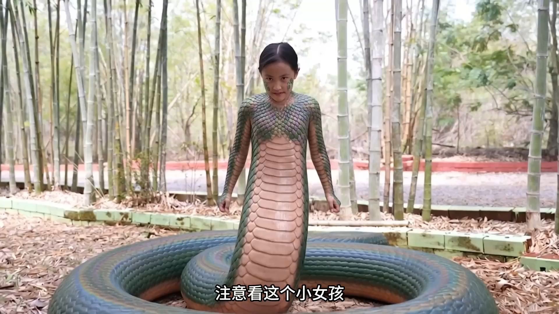 小女孩一生气，就会变成半人半蛇的怪物
