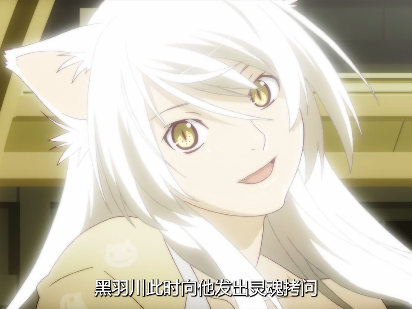 羽川翼再次化身猫儿娘，这次差点要了垃圾君的命。