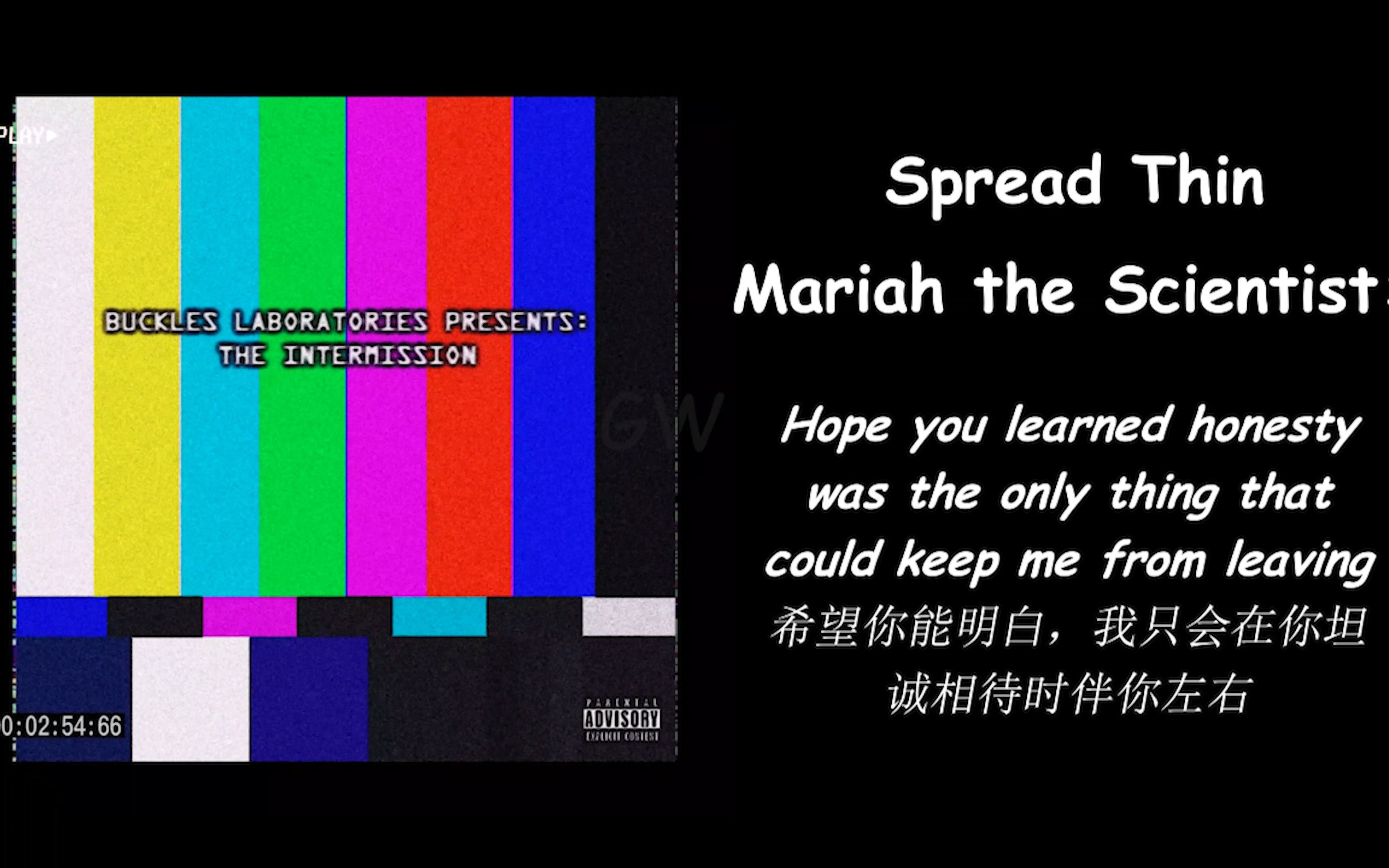 「日推分享」《Spread Thin》 ||  人活着怎么能不听R&amp;B？