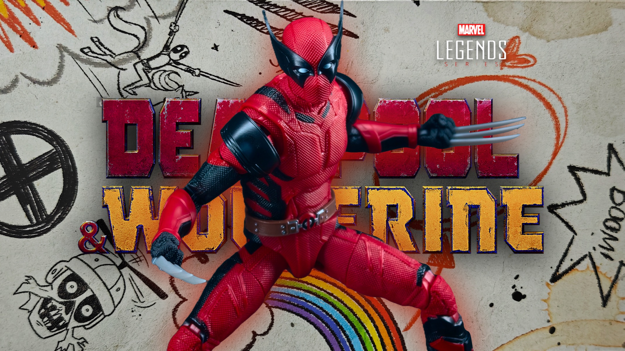 当死侍变成金刚狼～Marvel Legends 金刚狼侍 概念艺术设定版 死侍与金刚狼 孩之宝漫威传奇6寸可动人偶开箱评测【AtoZ】