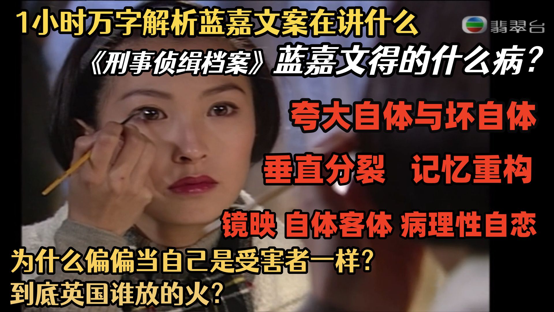 万字解析《刑事侦缉档案2》蓝嘉文案