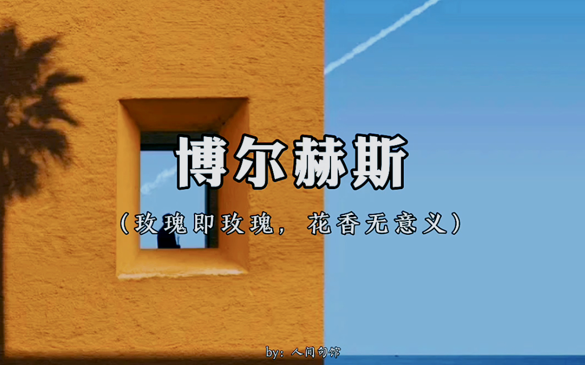 玫瑰即玫瑰，花香无意义｜博尔赫斯
