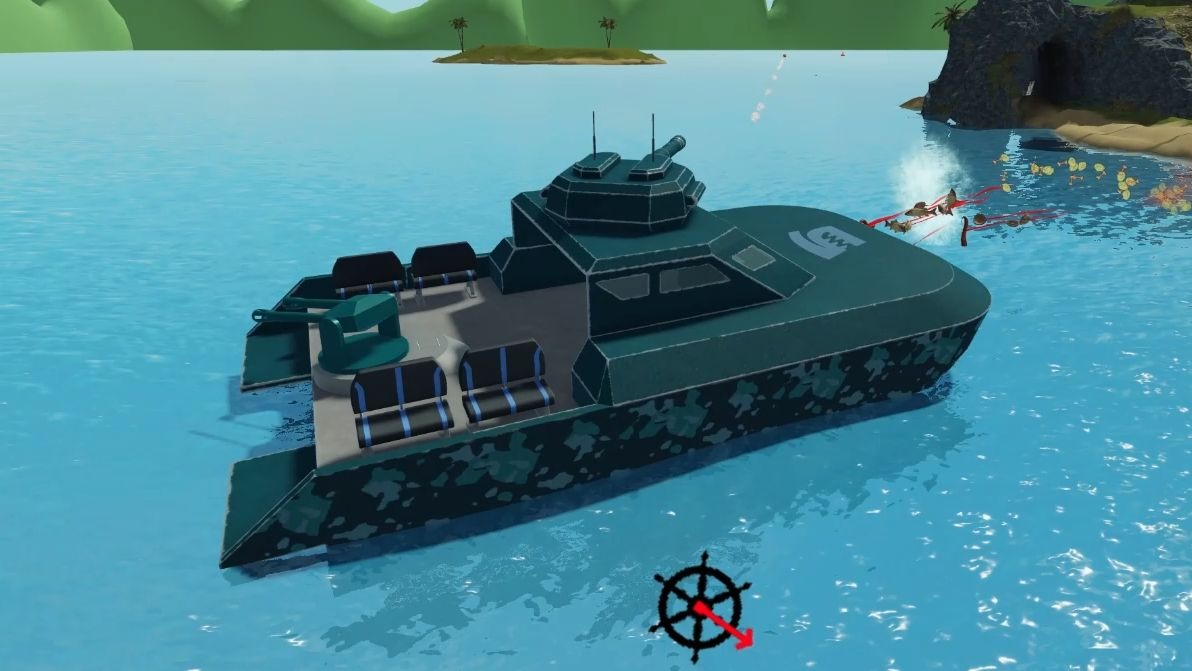 【Roblox】鲨口求生系列蓝色坦克船（又叫水力坦克或水族箱）与玩具展示展示