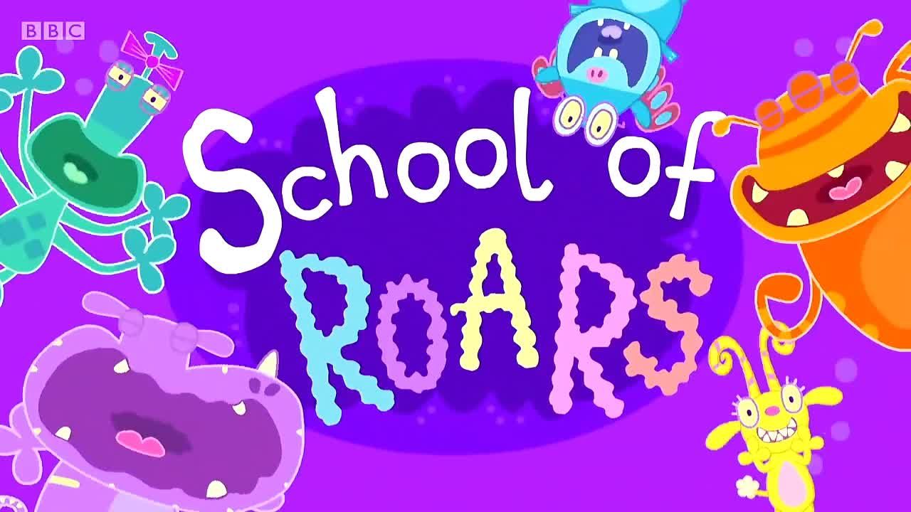 BBC出品幼儿园入园适应启蒙动画《School of Roars）》（咆哮学校 ），标准英式英语，语速极慢、咬字超清晰、语调活泼可爱