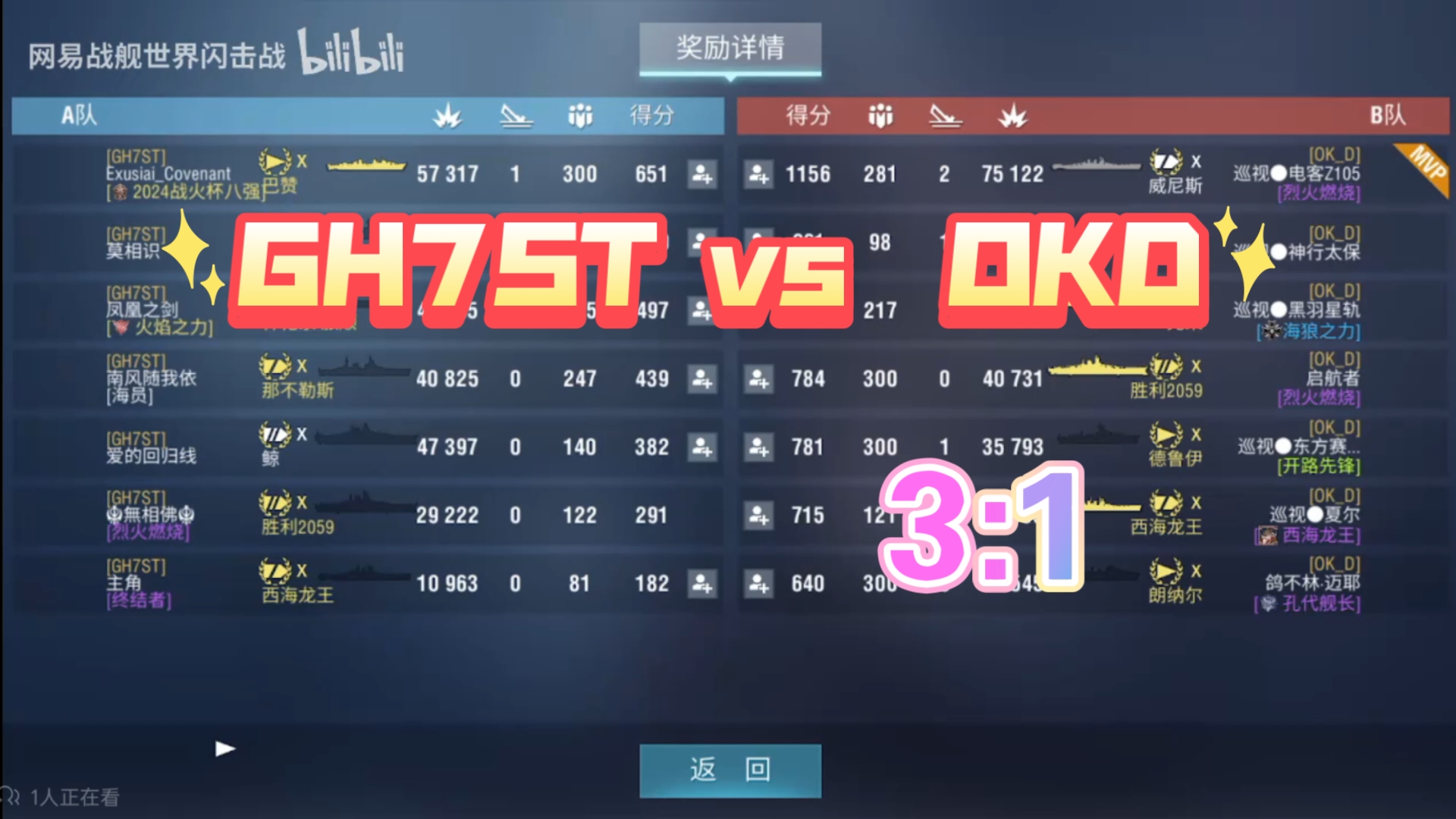 [战舰世界闪击战]2025战火杯 第一场gh7st vs okd 战术 细节 解说分析