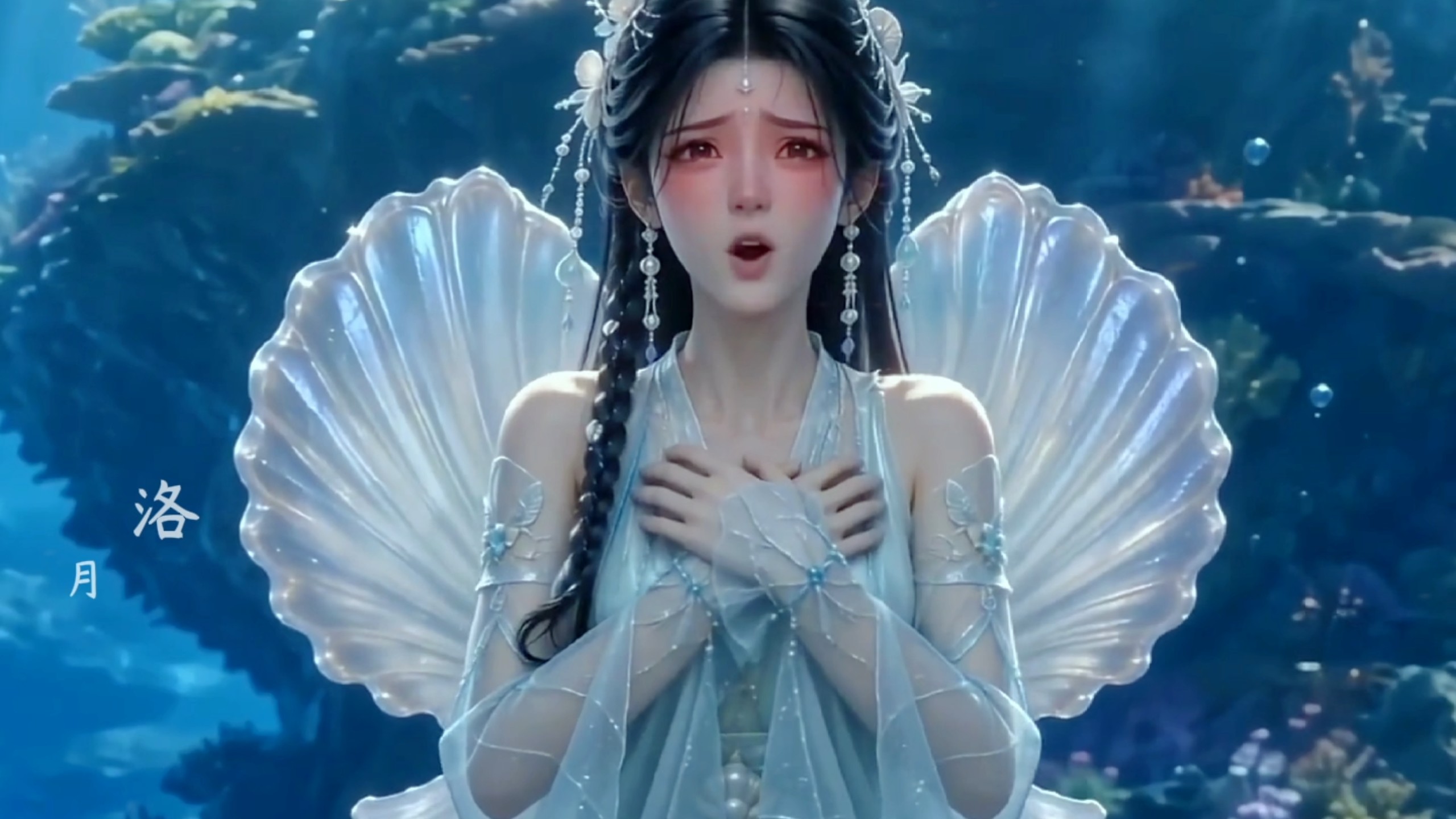 西海蚌精偶遇重伤深渊鲛皇寒渊，意外吞下他的同心珠并结了珠胎。寒渊冲破封印跨越万里寻妻