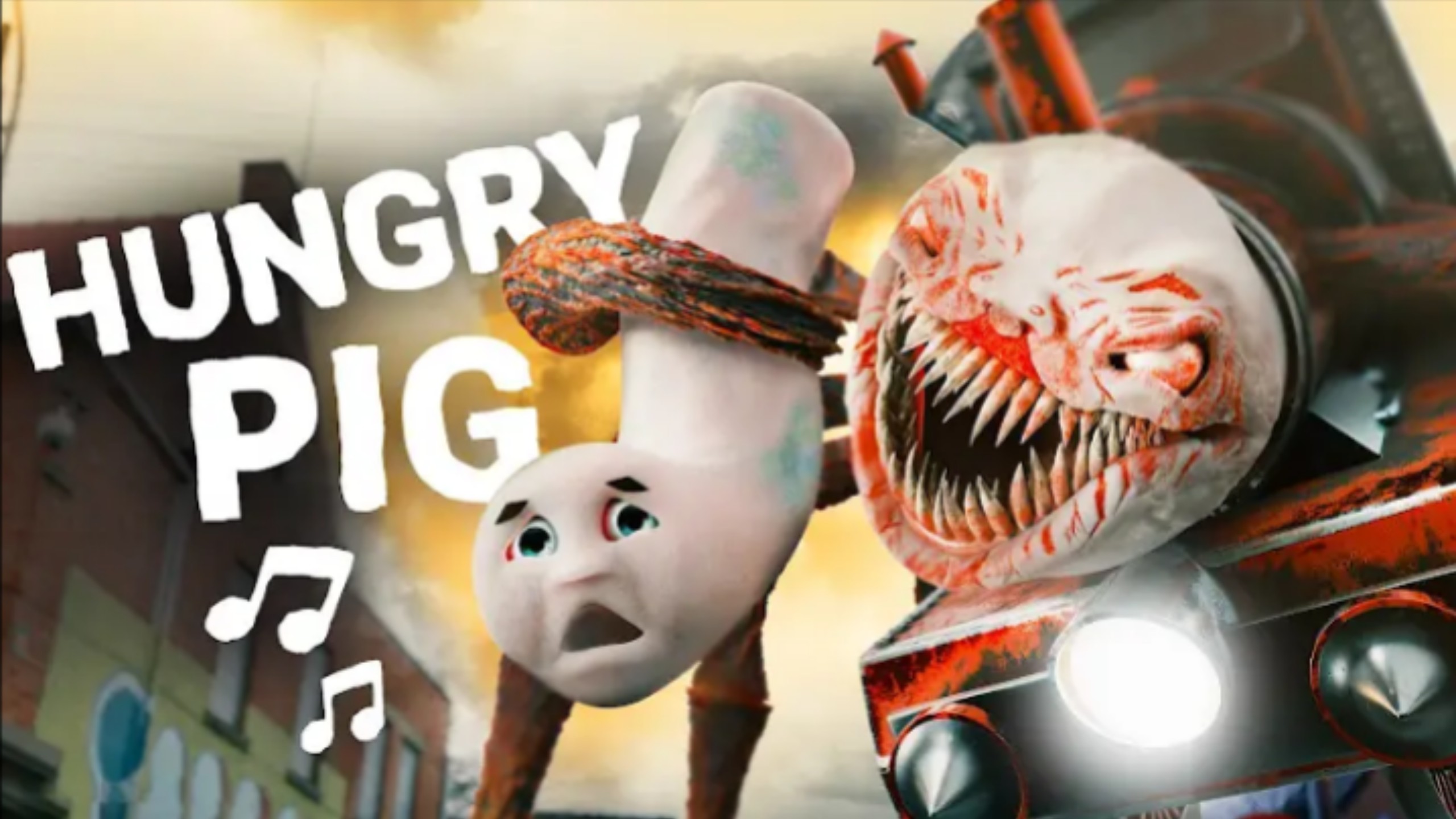 Choo Choo Charles - Hungry Pig(official song) Horror Skunx（和谐版）