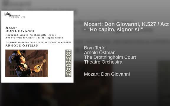Ho capito ，Signor，sì好的先生，我明白了-Don Giovanni-Mozart-Bryn Terfel