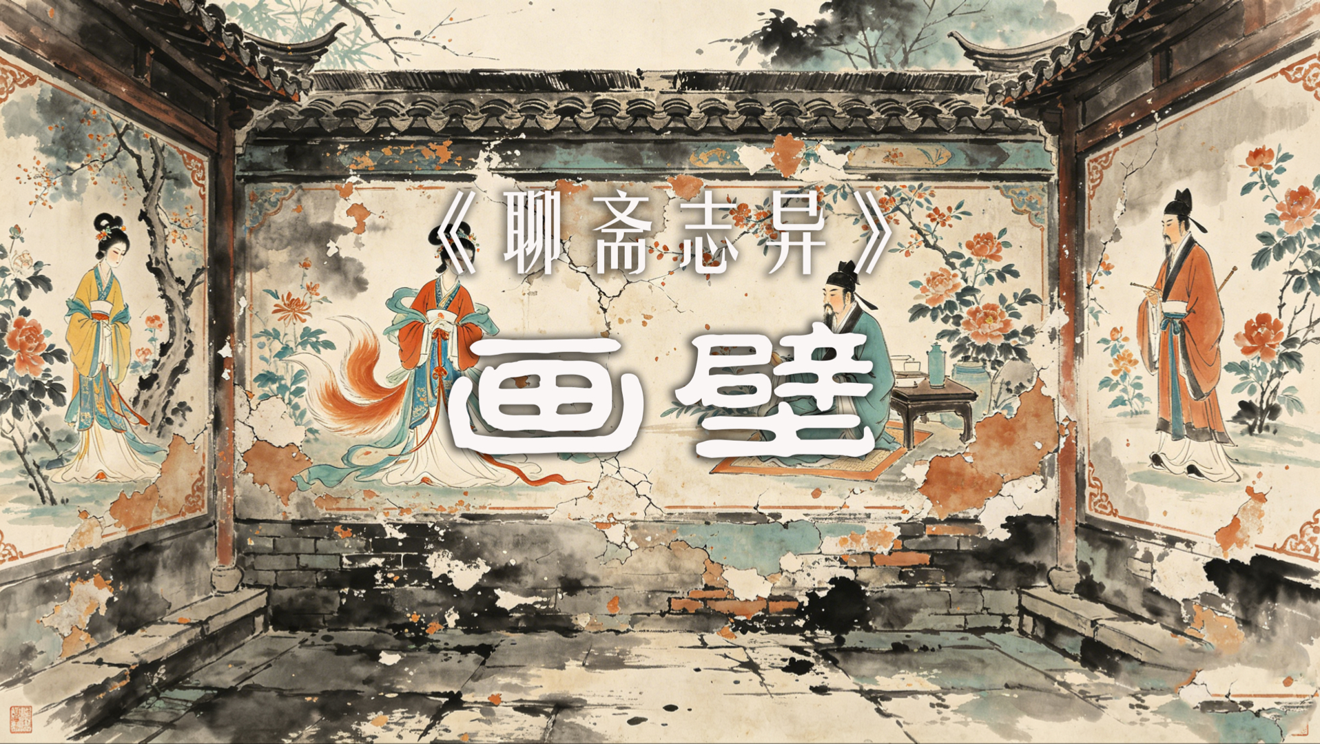 聊斋志异故事之《画壁》：蒲松龄脑洞很大，人进入到了画里，很经典的一篇