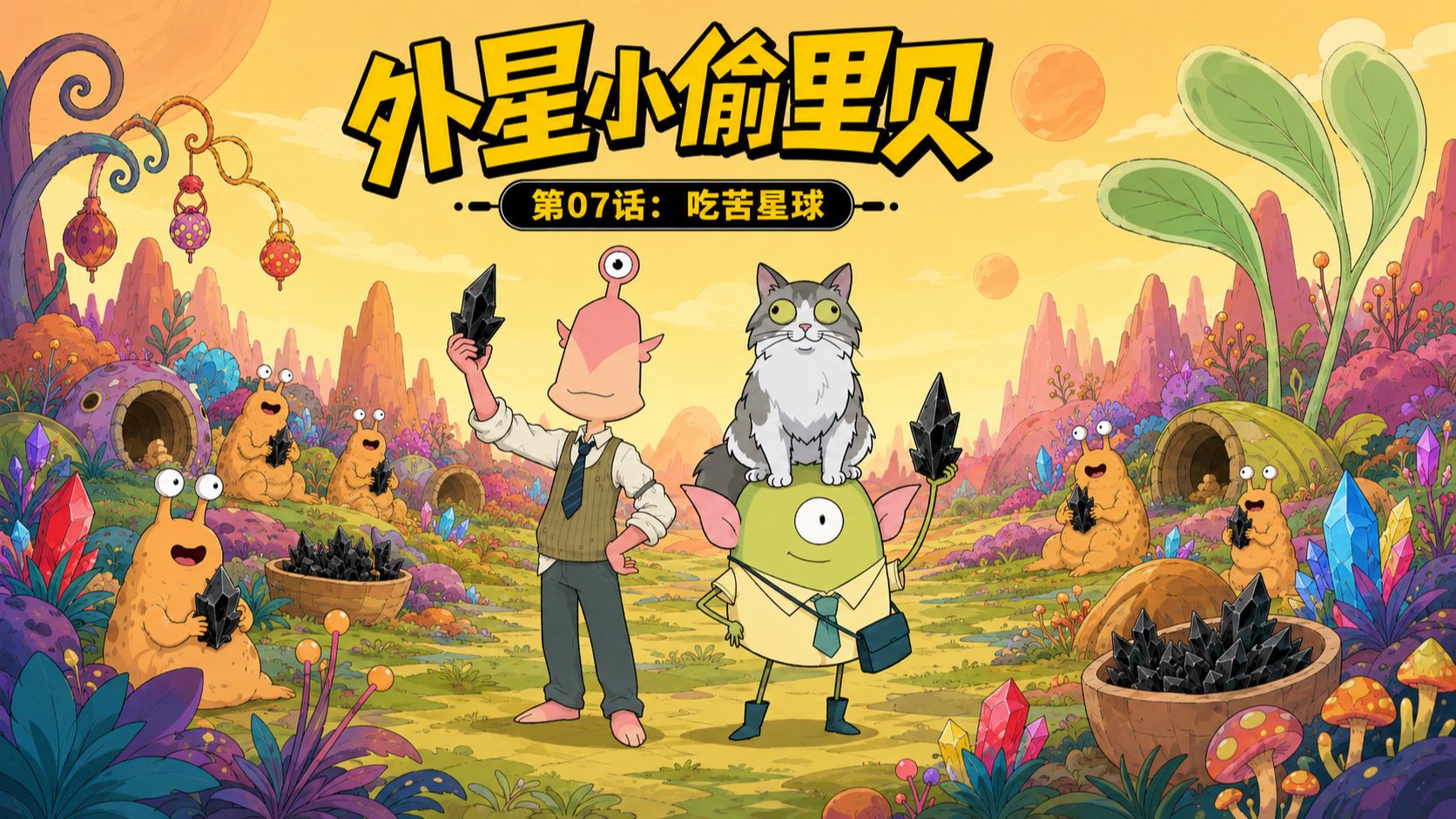 星际超级荒诞动画喜剧！《外星小偷里贝》第07话：吃苦星球【UP动画】