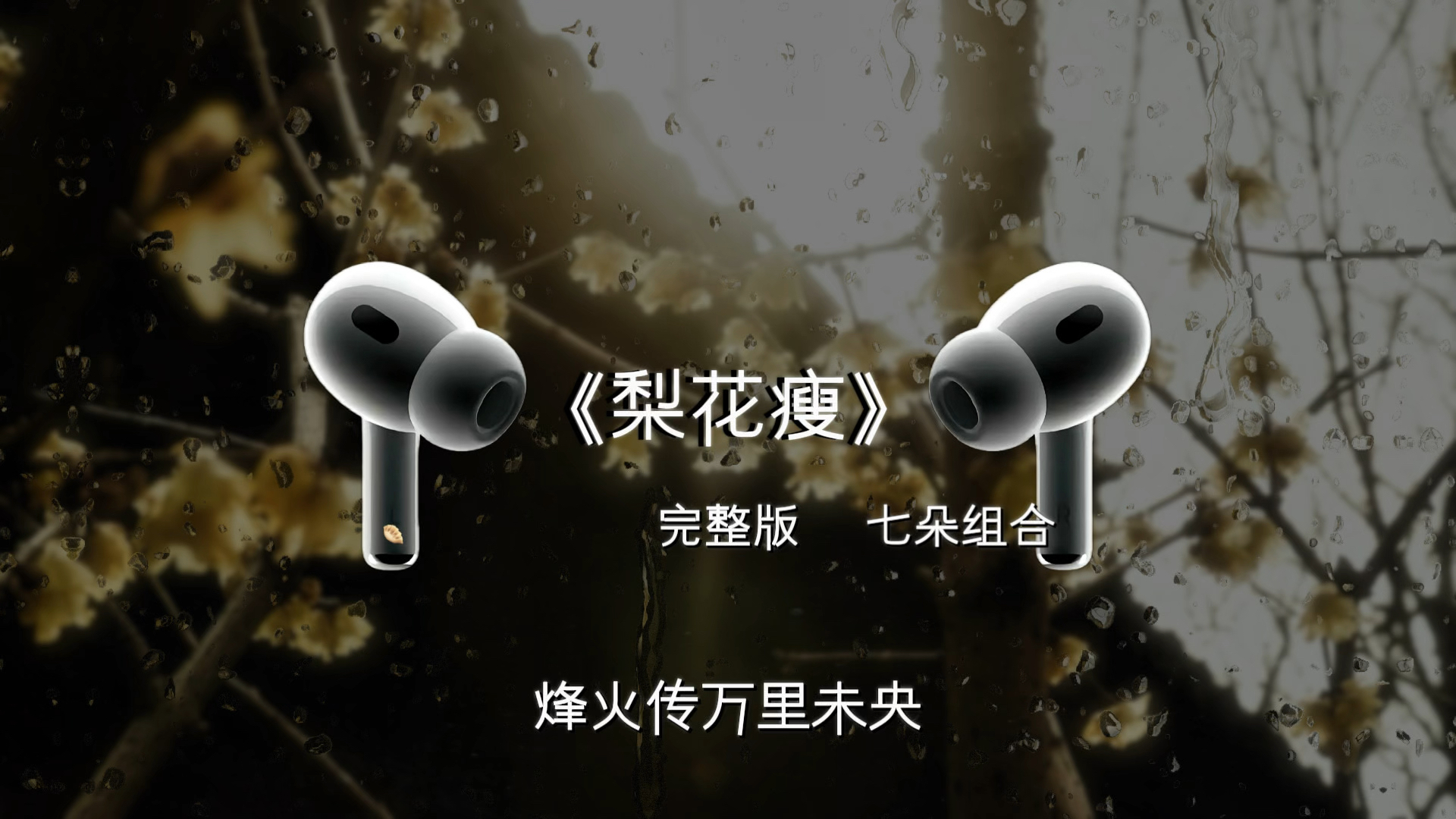 那年梨花瘦 你要走.#梨花瘦 #七朵组合 #戴上耳机