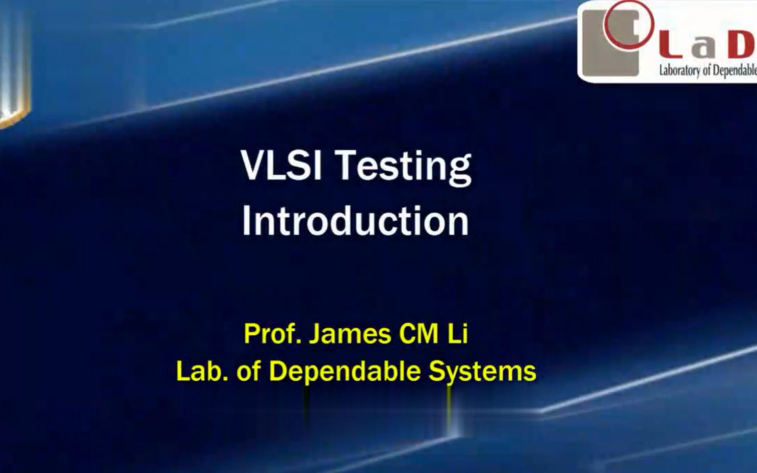 【79P】集成电路测试与验证/VLSI Testing Introduction