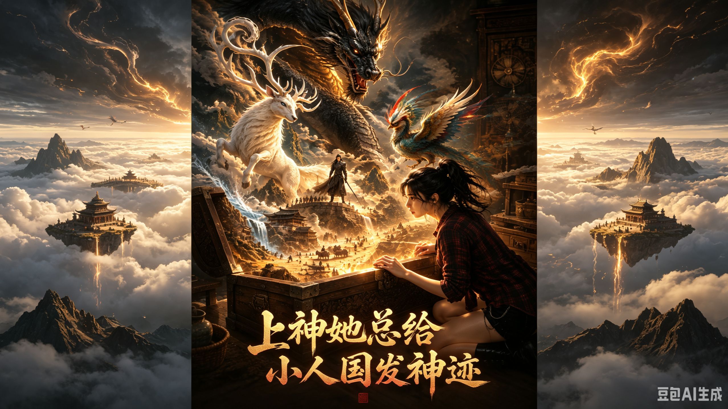 【1-2季】上神她总给小人国发神迹！回老家发现神秘木箱装着微缩古代世界，一滴水化倾盆大雨成小人国上神与将领韩烈跨界联手！