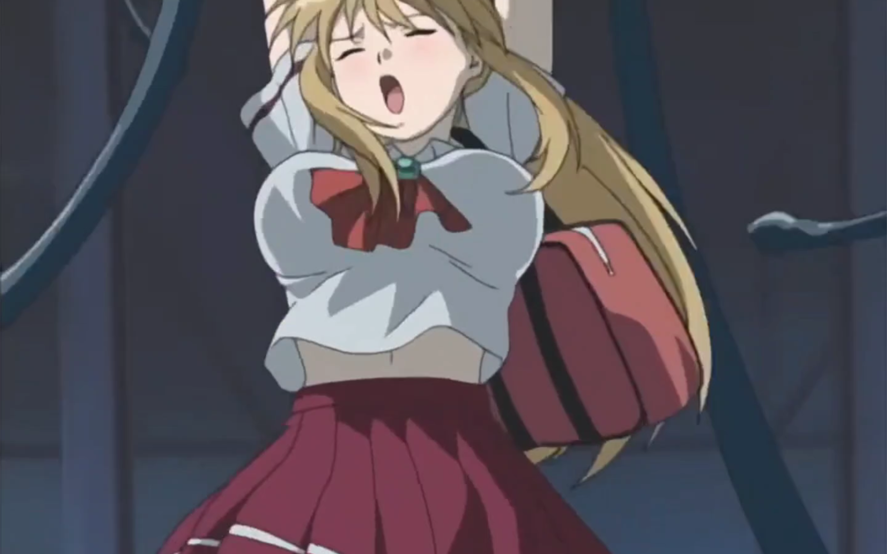 深夜少女惨遭毒手，被触手怪各种凌辱！