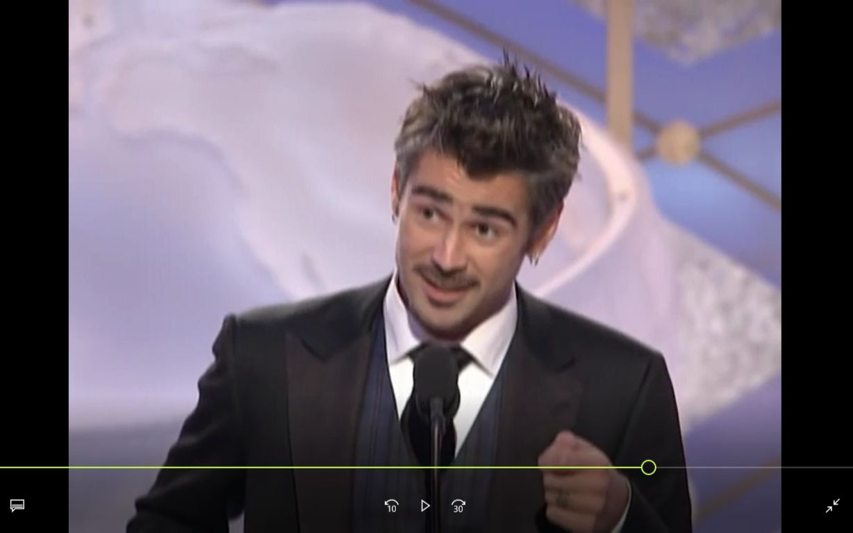 【双语熟肉】2009金球奖获奖感言 colin farrell 杀手没有假期