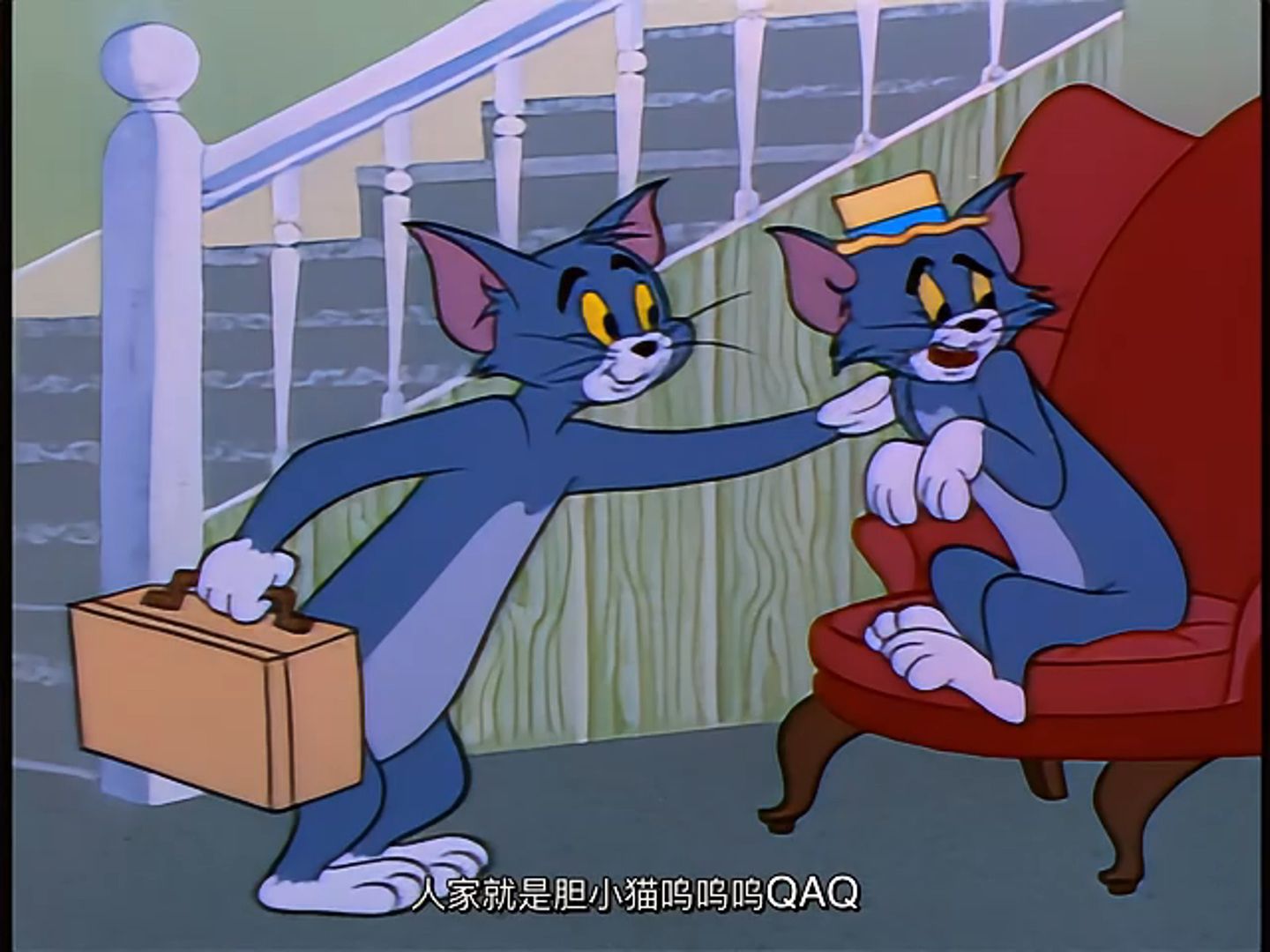 Tom and Jerry|第106集：胆小的猫咪【4K修复版】（ps：左声道：解说版；右声道：纯享版）