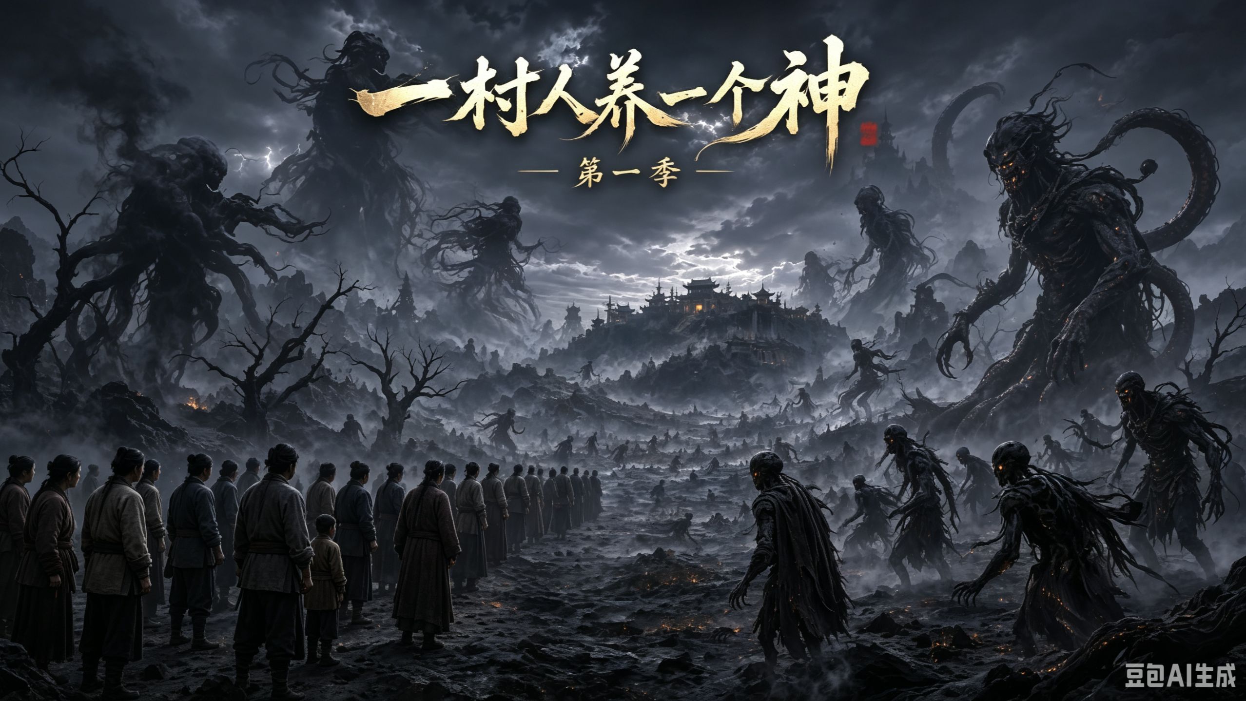 （1-2季）一村人养一个神！荒年乱世，一座被遗忘的破庙，迎来了一群无家可归的人。微弱香火点亮，也让人与神的命运悄然相连。