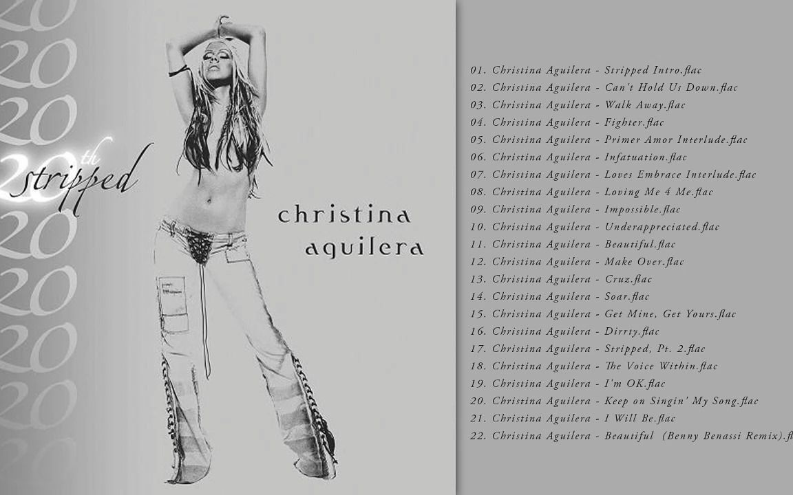 Christina Aguilera《Stripped - 20th Anniversary Edition》2022/16bit/44.1kHZ/FLAC
