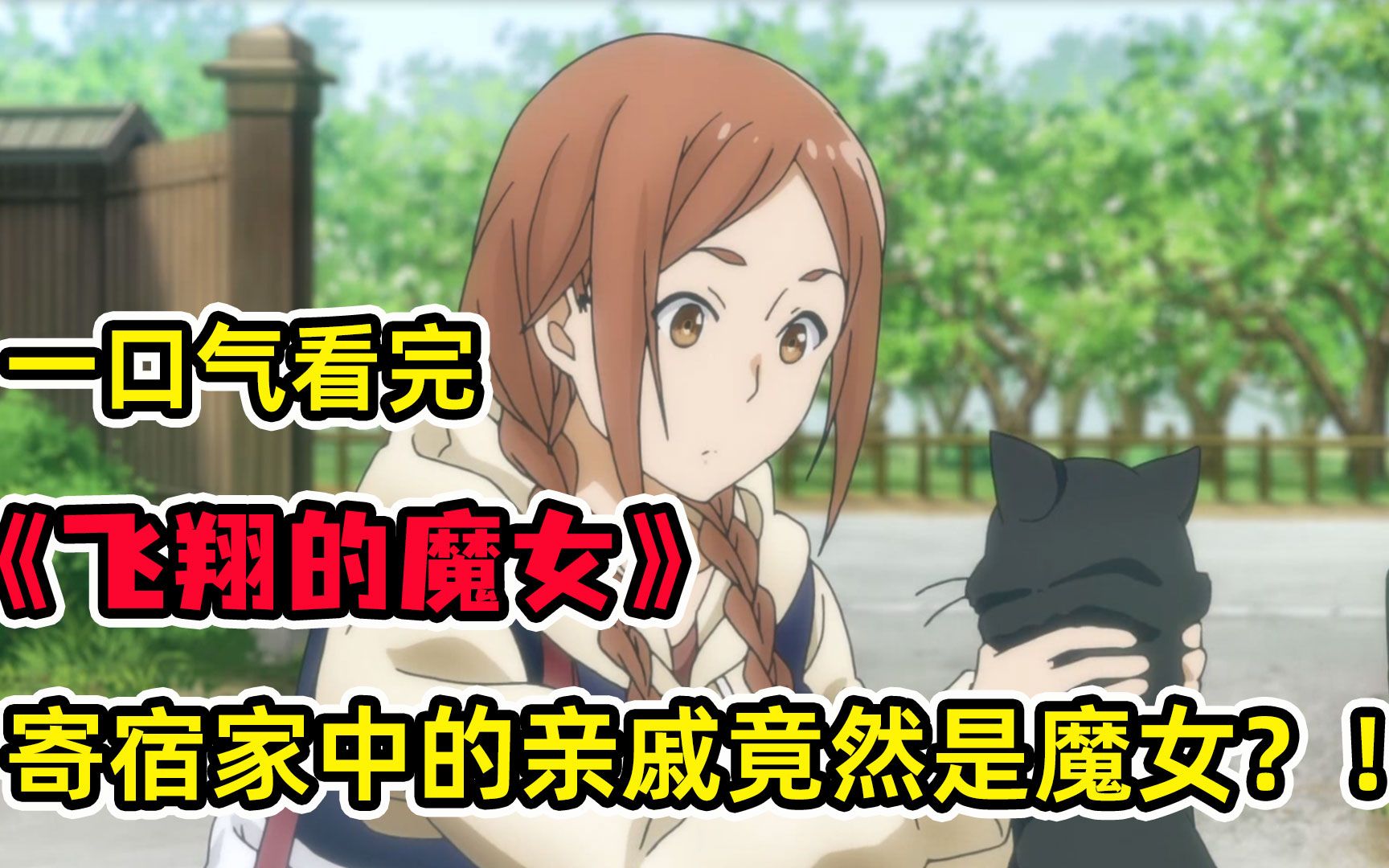 小镇突然出现神秘少女？！能与猫对话，并屠手拔出诡异毒草？！废弃的宅子竟然是通往另一个世界的结界？一口气看完《飞翔的魔女》合集！