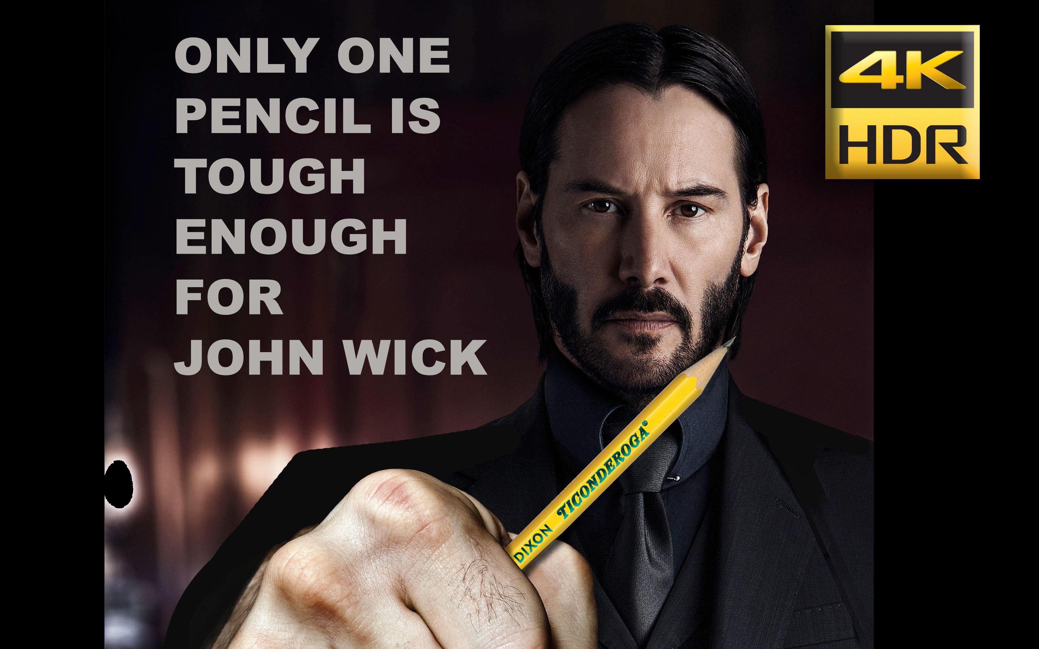 4KHDR 蓝光直传 John Wick 2 疾速追杀 传说中兵器谱排名第一的铅笔终于出现了